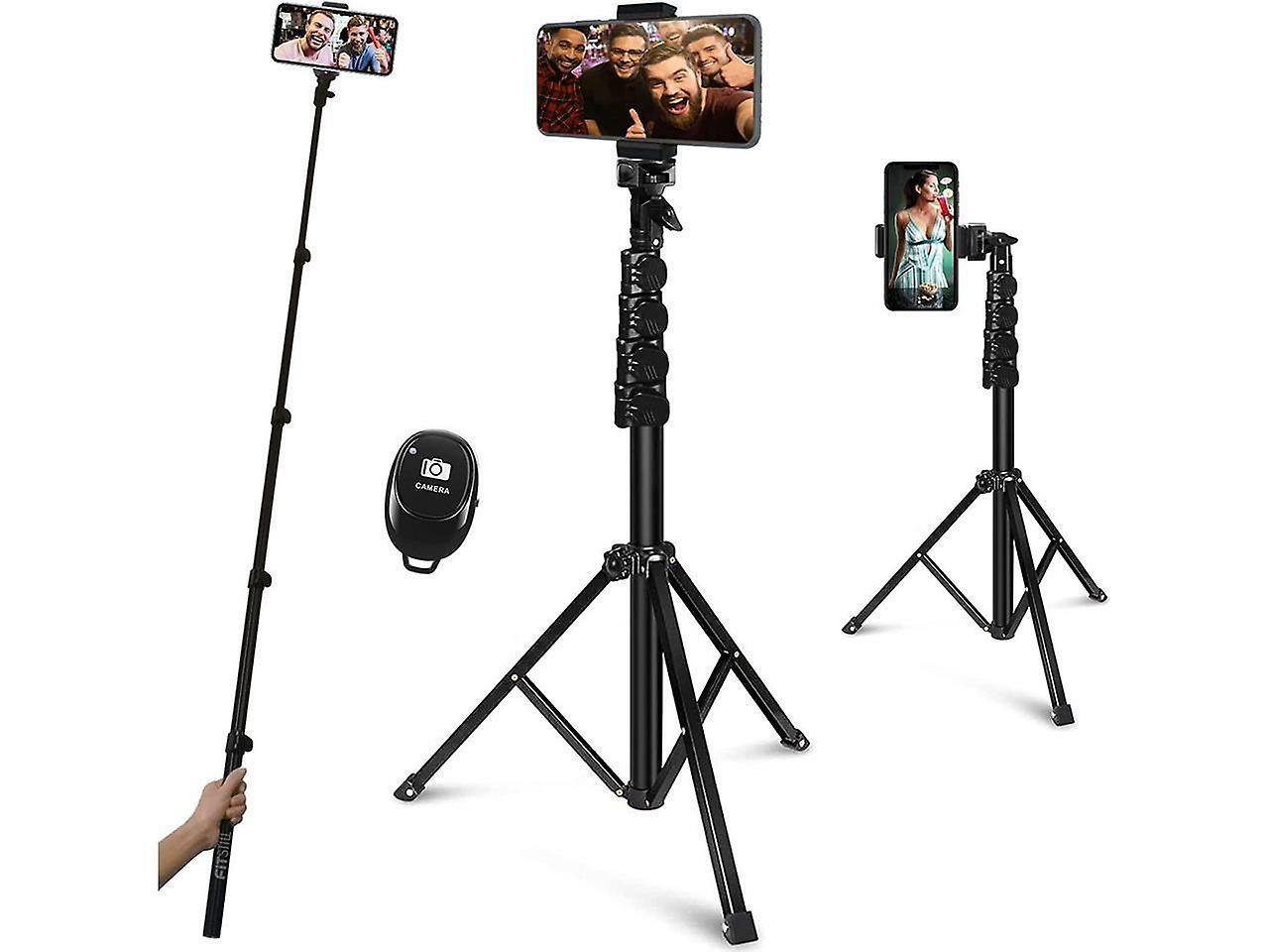 Camera Phone Accessories |  64-Inch Selfie Stick Tripod, Detachable And Extendable Phone Tripod For Cell Phone And Go Pro, Compatible With Iphone And Android Phone Camera Phone Accessories Camera Phone Accessories