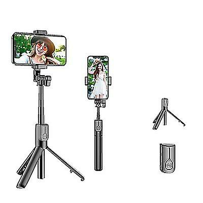 Camera Phone Accessories |  Bluetooth Selfie Stick Led Ring Light Extendable Handheld Live Tripod Camera Phone Accessories Black