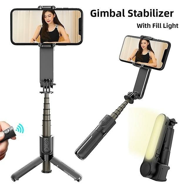 Camera Phone Accessories |  Handheld Gimbal Stabilizer Mini Selfie Stick Tripod With Removable Fill Light Wireless Remote Portable Phone Stand Holder New Camera Phone Accessories Camera Phone Accessories