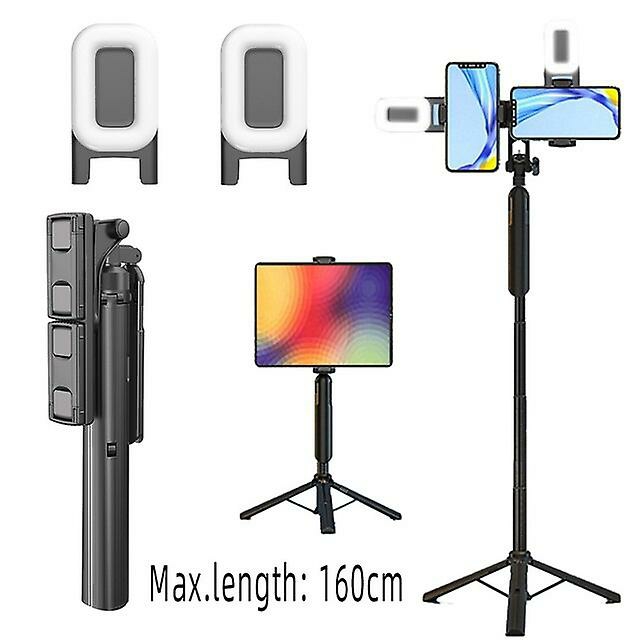 Camera Phone Accessories |  Selfie Stick With Stabilizer Handheld Gimbal Wireless Selfie Stick Tripod With Fill Light Phone Stand Holder For Tablet Mobile Camera Phone Accessories Camera Phone Accessories