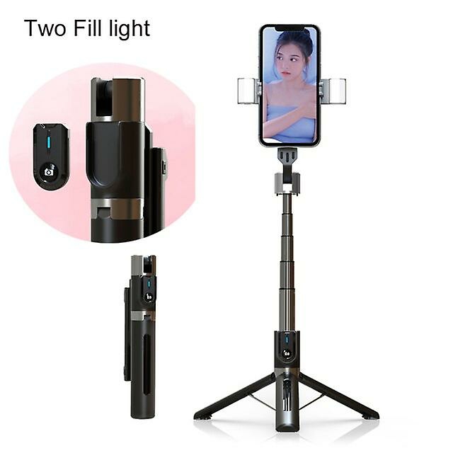 Camera Phone Accessories |  Wireless Bluetooth Selfie Tripod Foldable Phone Holder With Fill Light Remote Control Shooting For Ios Android Smartphone Camera Phone Accessories Black