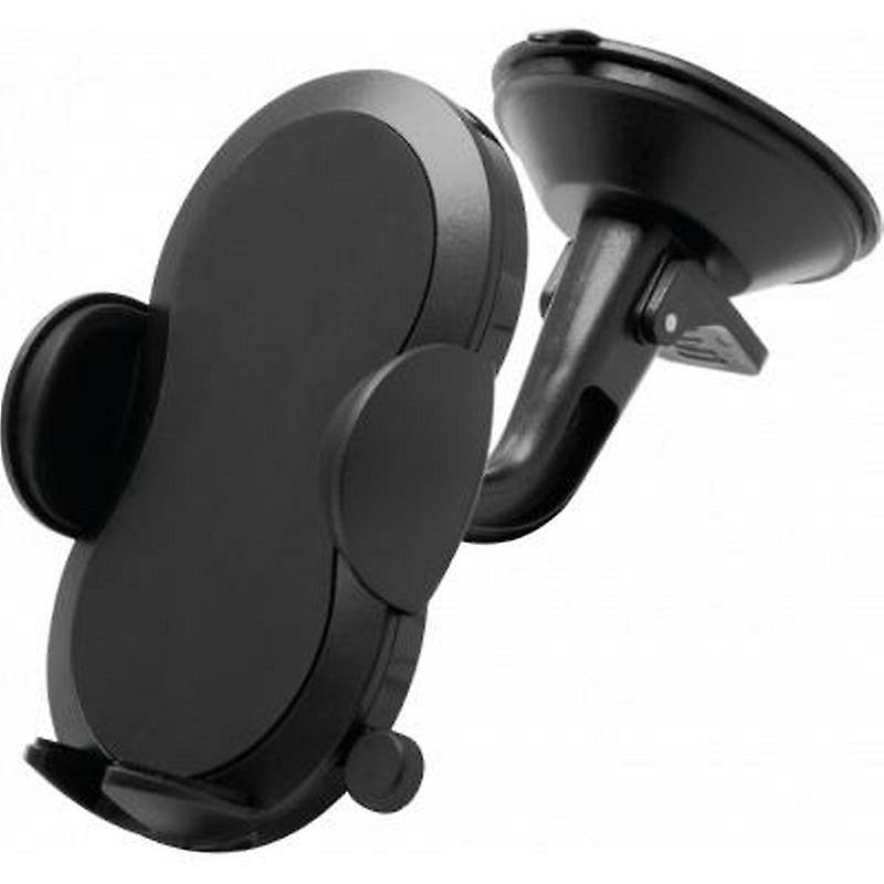 Phone Stands |  2 In 1 Car Smartphone Stand Adjustable For Windscreen And Ventilation, Black Phone Stands Black