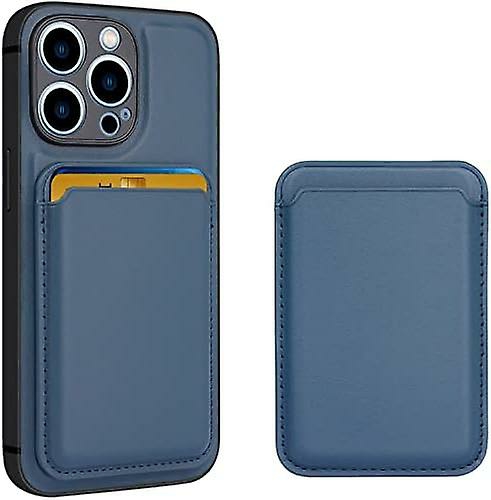 Phone Stands |  2 In 1: Magnetic Leather Case For Iphone 13 Pro + Card Holder Wallet – Blue（Large） Phone Stands Phone Stands