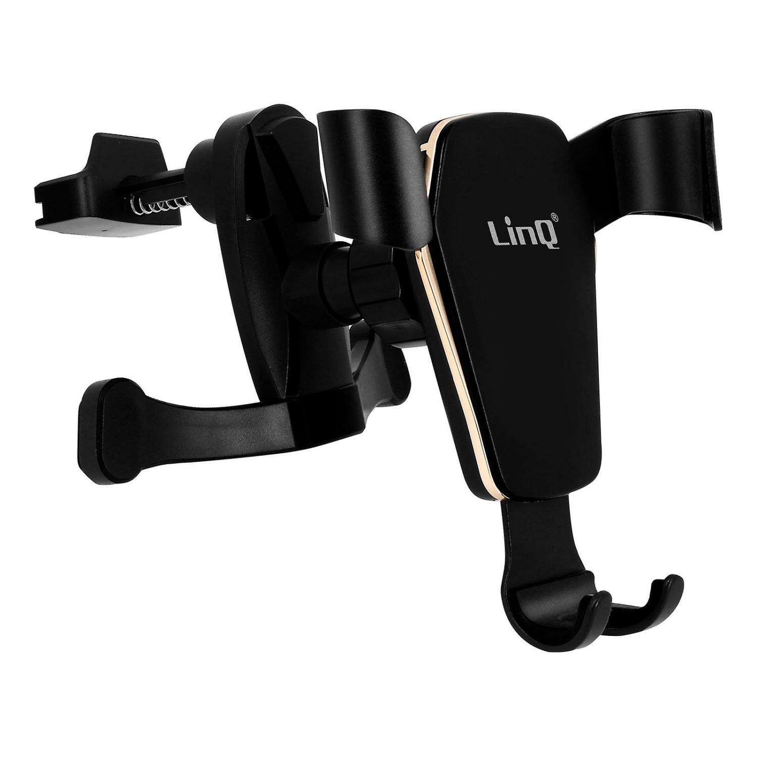 Phone Stands |  Black 360 Rotating Self-Locking Car Vent Holder Phone Stands Black