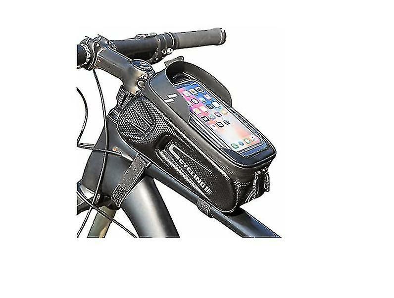 Phone Stands |  Miman Waterproof Bike Bag With Phone Mount Earphone Wire Opening Universal Fit Front Frame Bike Bag With Bike Phone Holder, Cycling Bike Pouch Compati Phone Stands Phone Stands