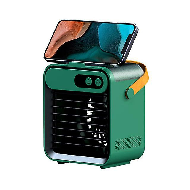 Phone Stands |  Mini Air Cooler Air Conditioner Home Outdoor Small Air Cooler Portable Mobile Phone Holder Spray Usb Electric Cooler Fan Phone Stands Green