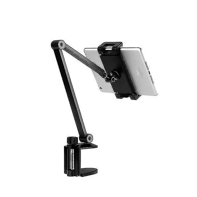 Phone Stands |  Naiwang Universal Tablet Car Holder Aluminum Alloy Arm Ergonomic 360 Degree Rotatable Double Sucker Lazy People Stand For Ipad Iphone Phone Stands A7 - black