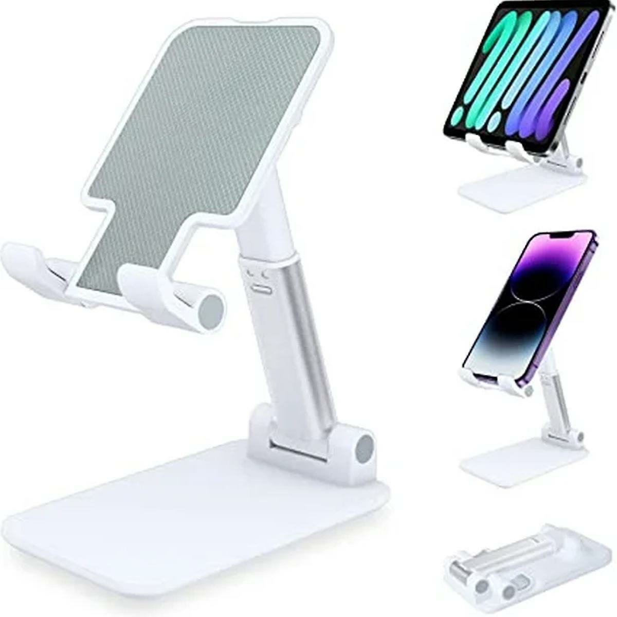 Phone Stands |  Phone Stand, Foldable Tablet Stand Desktop Phone Holder Compatible Smartphone Smartphone (White) Phone Stands Phone Stands