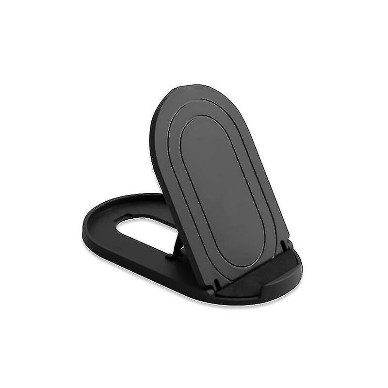 Phone Stands |  Portable Oval Mobile Phone Stand, Foldable Desktop Lazy Stand Phone Stands Black