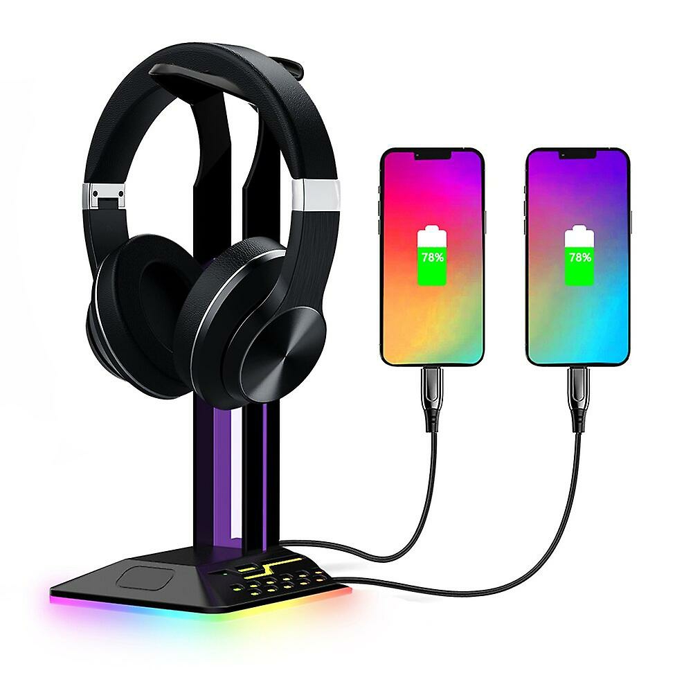 Phone Stands |  Rgb Gaming Headphone Stand Desktop Earphone Holder Hanger Gamer Headset Display Stand Support Bracket Earphone Accessories Phone Stands Phone Stands