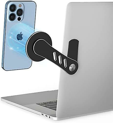 Phone Stands |  Slim Magnetic Phone Holder For Laptop Or Desktop Monitor （Black-Upgraded） Phone Stands Phone Stands