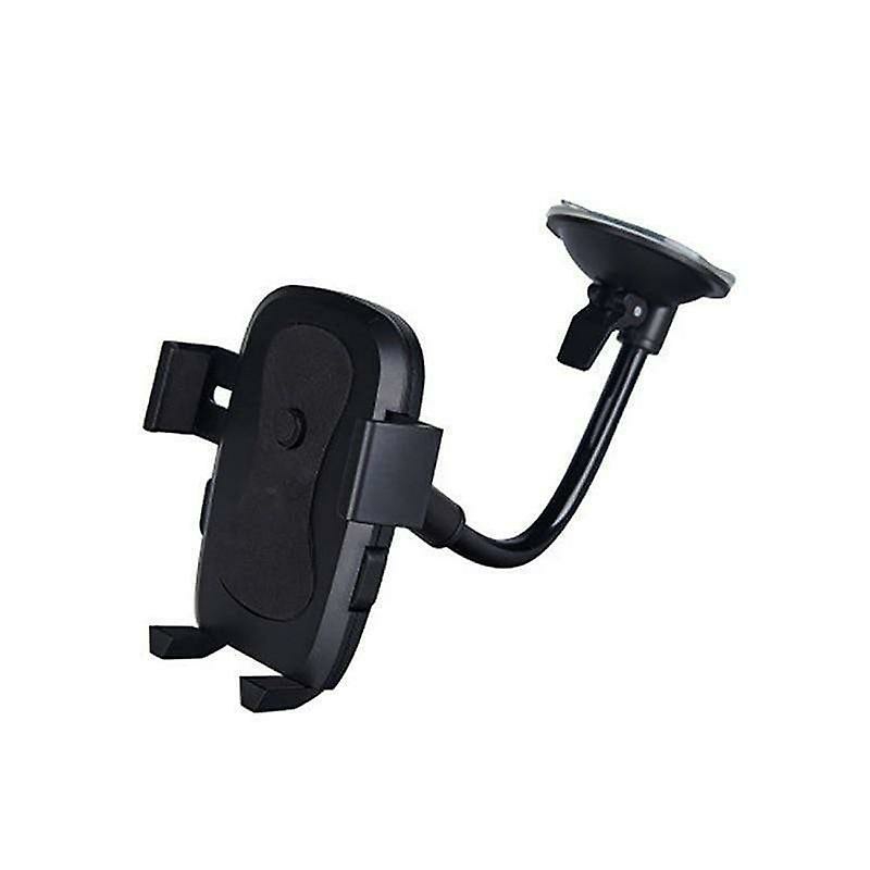 Phone Stands |  Smartphone Car Holder With Suction Cup Mount And Ventilation Grille, Black Phone Stands Black