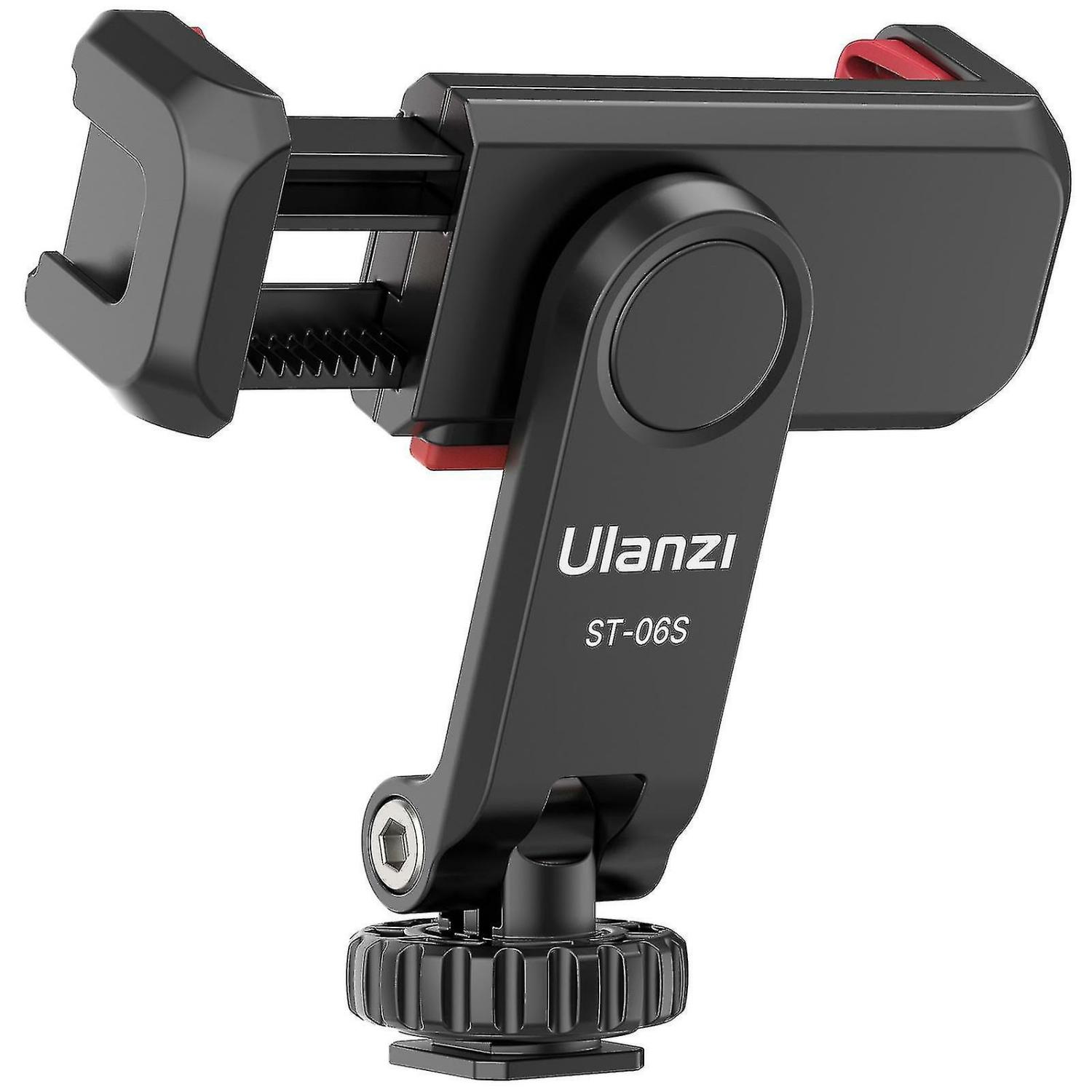 Phone Stands |  Ulanzi St-06S Multi-Functional Phone Holder Clamp Phone Tripod Mount 360 Degrees  Rotatable With Dual Cold Shoe Mounts Phone Stands Phone Stands