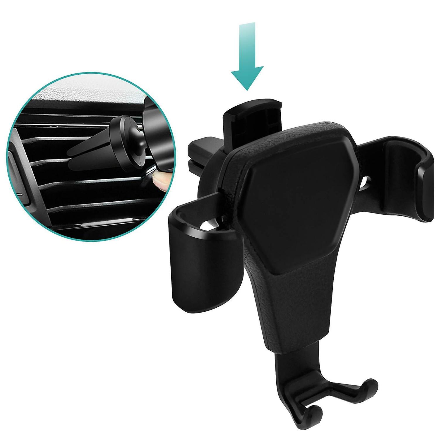 Phone Stands |  Universal Air Vent Car Mount Gravity System- Black Phone Stands Black