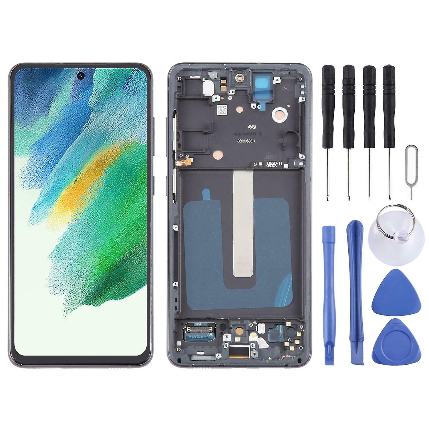 Replacement Phone Parts |  Für Samsung Galaxy S21 Fe 5G Sm-G990B Oled Display Mit Rahmen Ersatzteil Reparatur Schwarz Replacement Phone Parts Replacement Phone Parts