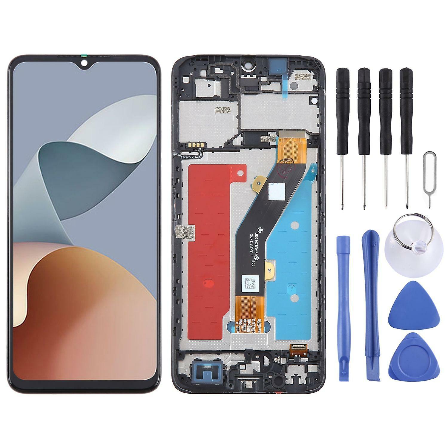 Replacement Phone Parts |  Für Zte Blade A54 Display Full Lcd Mit Rahmen Einheit Touch Ersatzteil Reparatur Schwarz Replacement Phone Parts Replacement Phone Parts