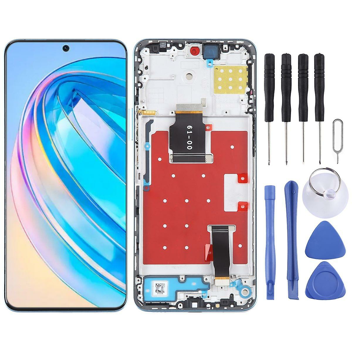 Replacement Phone Parts |  For Honor X8A/90 Lite Display Full Lcd With Frame Unit Touch Spare Part Repair Blue Replacement Phone Parts Blue