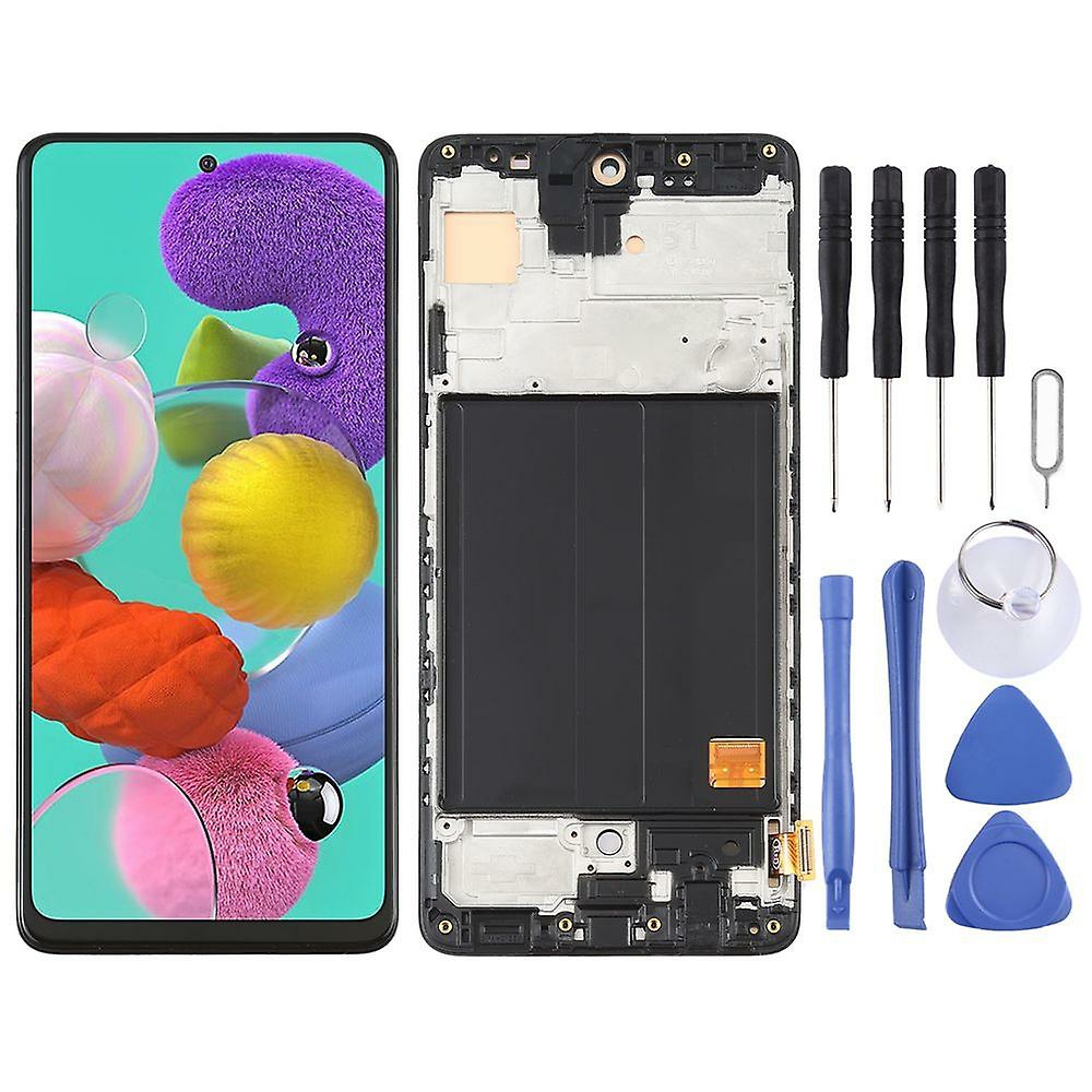 Replacement Phone Parts |  For Samsung Galaxy A51 A515F Display Full Oled Lcd With Frame Unit Touch Spare Part Repair Black Replacement Phone Parts Black