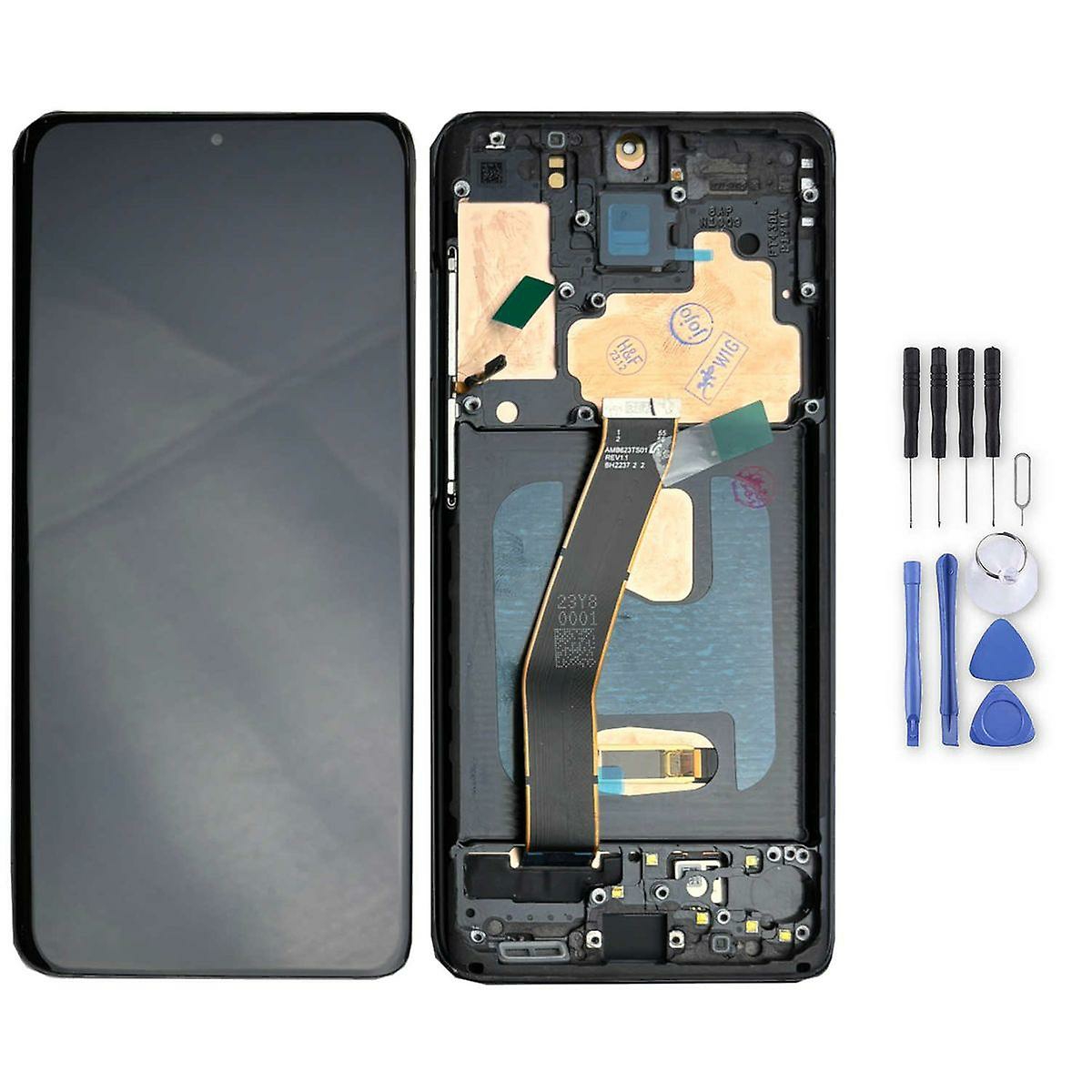 Replacement Phone Parts |  For Samsung Galaxy S20 Display Full Oled With Frame Unit Touch Spare Part Repair Black Replacement Phone Parts Black