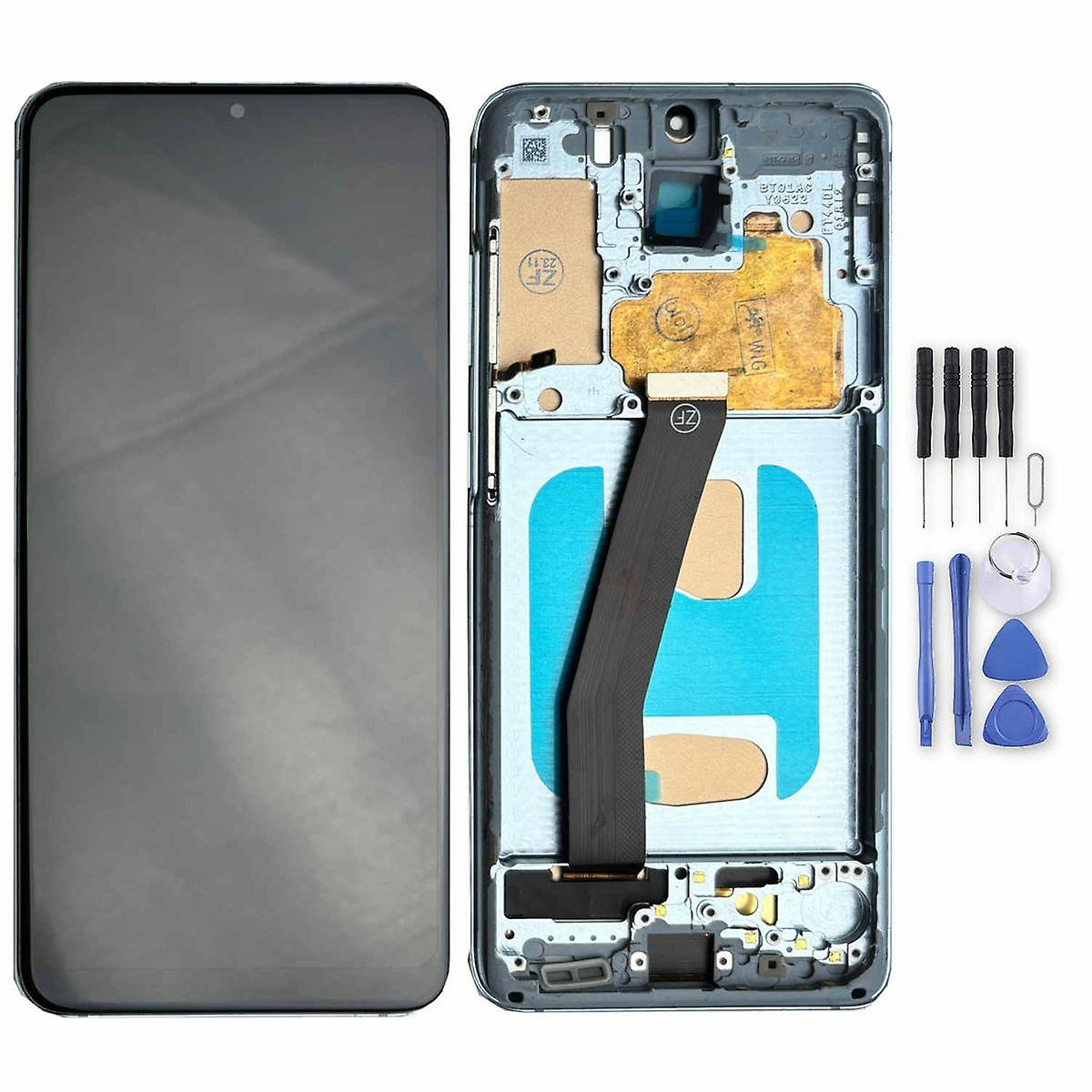 Replacement Phone Parts |  For Samsung Galaxy S20 Display Full Tft Lcd With Frame Unit Touch Spare Part Repair Blue (Without Fingerprint) Replacement Phone Parts Blue