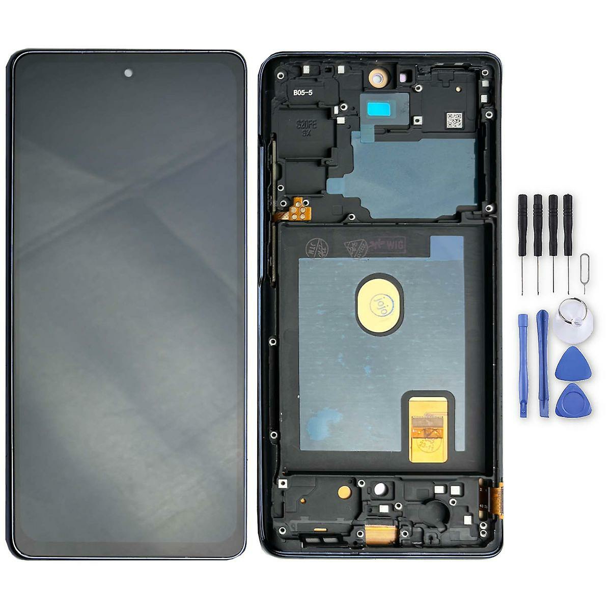 Replacement Phone Parts |  For Samsung Galaxy S20 Fe Display Full Oled With Frame Unit Touch Spare Part Repair Black Replacement Phone Parts Black