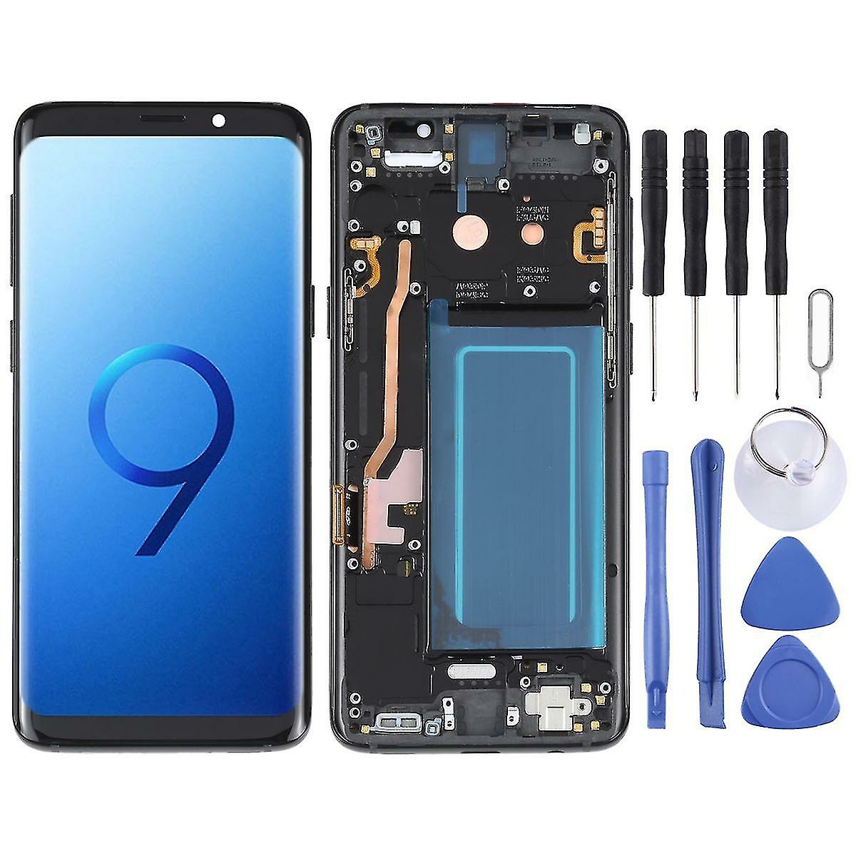 Replacement Phone Parts |  For Samsung Galaxy S9 Sm-G960 Display Full Oled Lcd With Frame Unit Touch Spare Part Repair Black Replacement Phone Parts Black