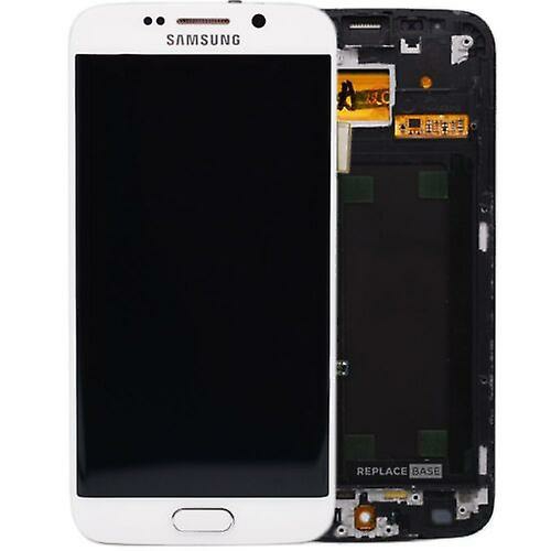 Replacement Phone Parts |  Lcd Screen For Samsung Galaxy S6 Edge White Replacement Frame Digitizer Assembly Replacement Phone Parts Replacement Phone Parts